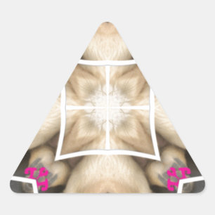 Adesivo Triangular Serengeti Splendor: Oculto de Animais Vibrantes