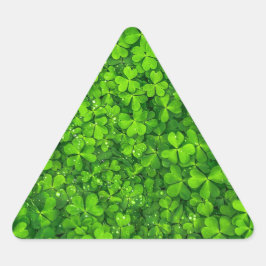 Adesivo Triangular Shamrock Clovers Green Irish Símbolo Irlanda