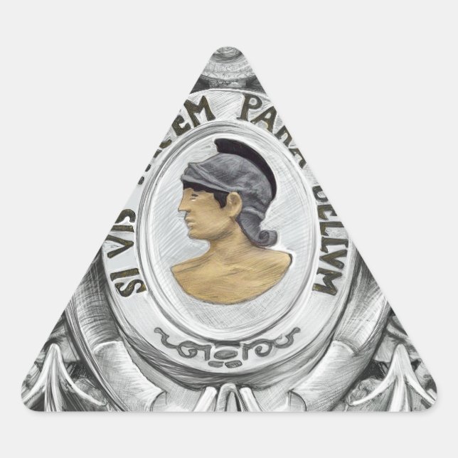 ADESIVO TRIANGULAR SI VIS PACEM PARA BELLUM (Frente)