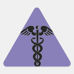 Adesivo Triangular símbolo médico-caducius-logótipo médico-médic