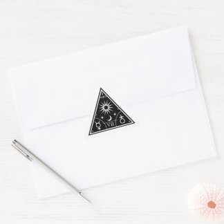Adesivo Triangular Símbolos místicos