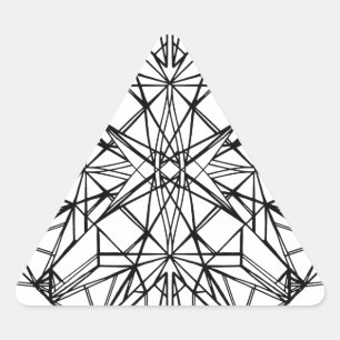 Adesivo Triangular simetria geométrica