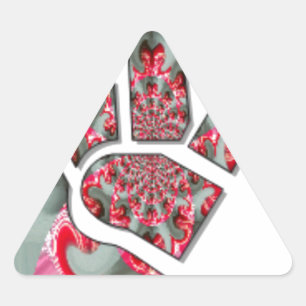 Adesivo Triangular Sinal de paz manual