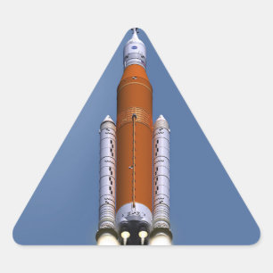 Adesivo Triangular Sistema do lançamento do espaço da NASA SLS