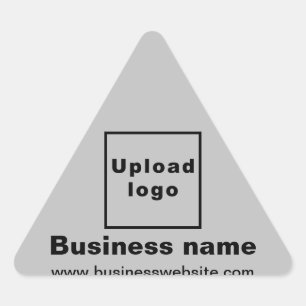 Adesivo Triangular Site Da Empresa No Cinza Triangle Sticker