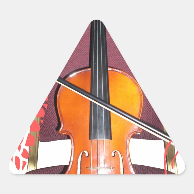 Adesivo Triangular Som v love hakuna matata namorados (Frente)