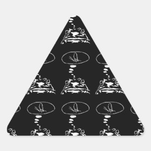 Adesivo Triangular "Sonhos de Sapo Famintos" de animais inteligentes