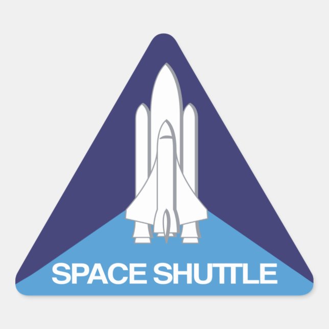 Adesivo Triangular Space Shuttle Triangle (Frente)