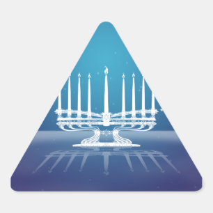 Adesivo Triangular Starlit Menorah II