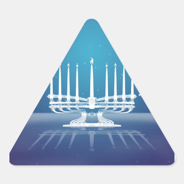 Adesivo Triangular Starlit Menorah II (Frente)
