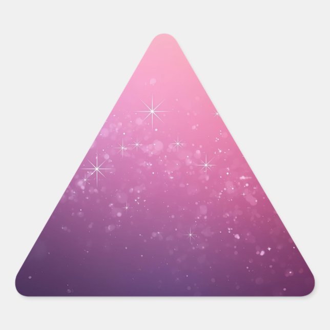 Adesivo Triangular Stars In Pink Space (Frente)