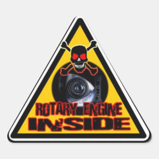 ADESIVO TRIANGULAR STICKER DANGER ROTARY