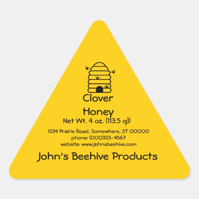 Adesivo Triangular Sticker (Tri) - Empresa Mel (Frente)