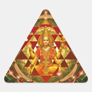 Adesivo Triangular Stotram em Devi Lakshmi- Shri yantra