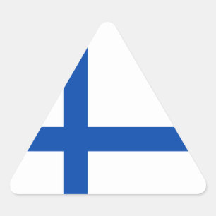 Adesivo Triangular Suomen Lippu - a bandeira de Finlandia