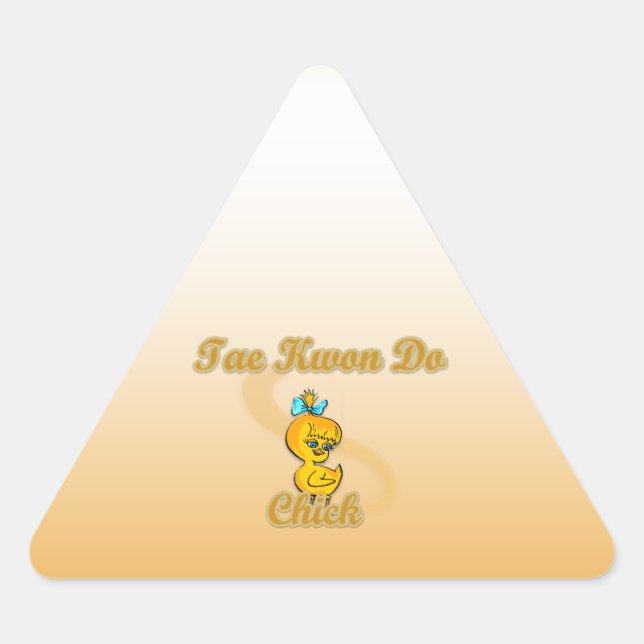Adesivo Triangular Tae Kwon Do Pintinho (Frente)