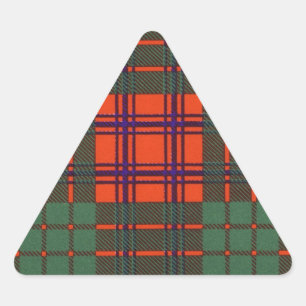 Adesivo Triangular Tartan do Scottish da xadrez do clã de Ross