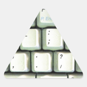 Adesivo Triangular Teclado de Máquina