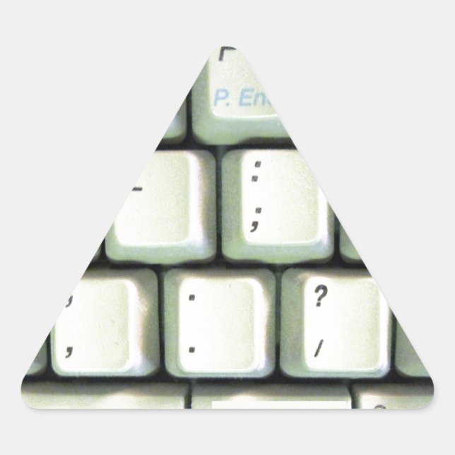 Adesivo Triangular Teclado de Máquina (Frente)