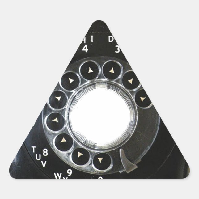 Adesivo Triangular Telefone Rotativo (Frente)