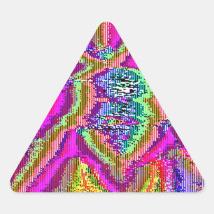 Adesivo Triangular Televise Awakening (Arte brilhante)