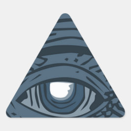Adesivo Triangular Teórico da Conspiração Illuminati Pyramid Olho