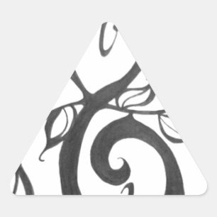 Adesivo Triangular teste padrão criativo da arte