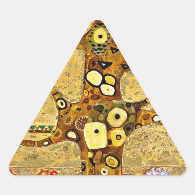 Adesivo Triangular “ The Tree of Life ” , Gustav Klimt (Frente)