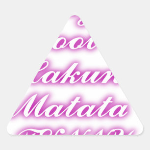 Adesivo Triangular Tocar Legal Hakuna Matata .png