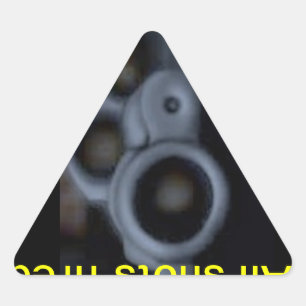Adesivo Triangular Todos os tiros ateados fogo