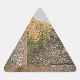 Adesivo Triangular Torres Redondas Irlandesas com mais de 1.000 anos