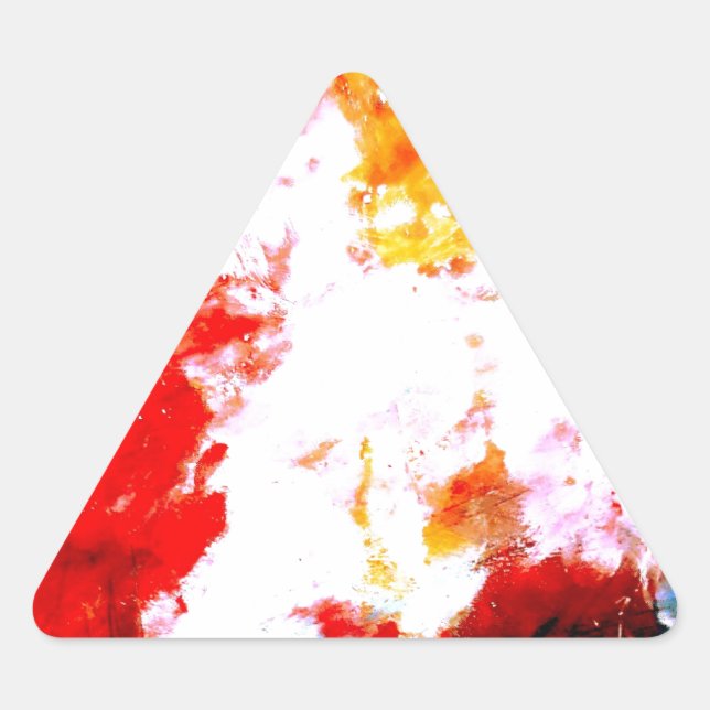 Adesivo Triangular Trabalho de arte de Abstrato (Frente)