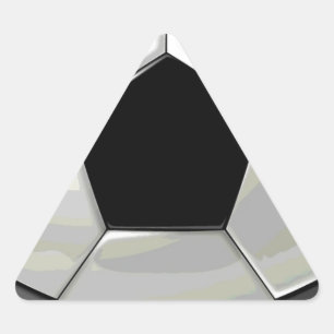 Adesivo Triangular Trabalho de arte único do futebol