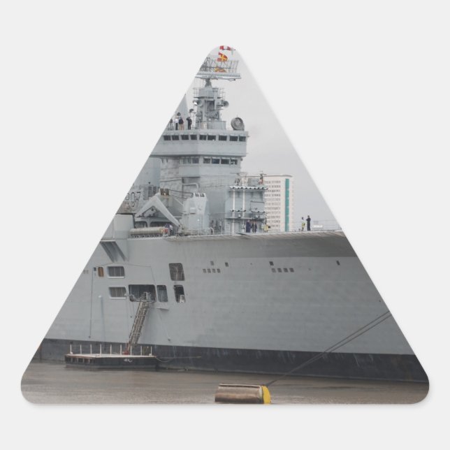 Adesivo Triangular Transportadora de Aeronaves Britânica (Frente)