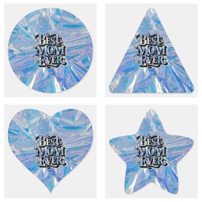 Adesivo Triangular Trendência E Melhor Mãe Moderna Nunca (Trendy And Modern Best Mom Ever Sticker)