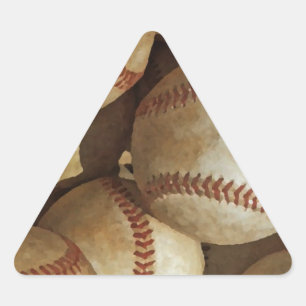 Adesivo Triangular Trendy Baseball Trabalho de arte