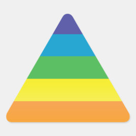 Adesivo Triangular triângulo arco-íris