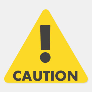 Adesivo Triangular Triângulo de precaução - Risco de visibilidade ama