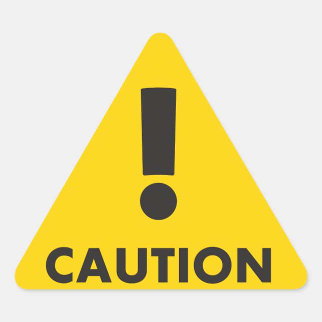 Adesivo Triangular Triângulo de precaução - Risco de visibilidade ama (Frente)