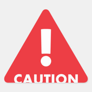 Adesivo Triangular Triângulo de Precaução - Segurança de Visibilidade