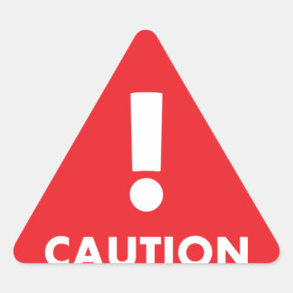 Adesivo Triangular Triângulo de Precaução - Segurança de Visibilidade