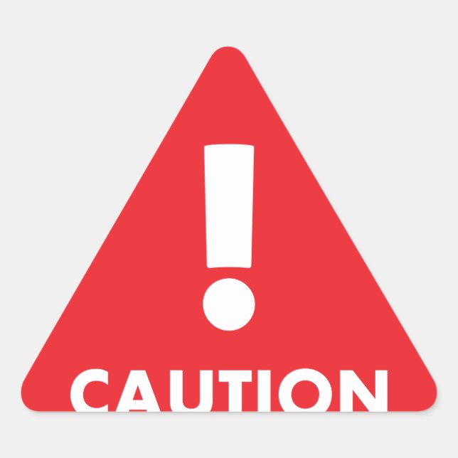 Adesivo Triangular Triângulo de Precaução - Segurança de Visibilidade (Frente)