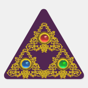 ADESIVO TRIANGULAR TRIÂNGULO MÁGICO DE /GOLD DA TALISMÃ DE ELFIC C