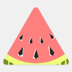 Adesivo Triangular Triângulo rosa de melancia