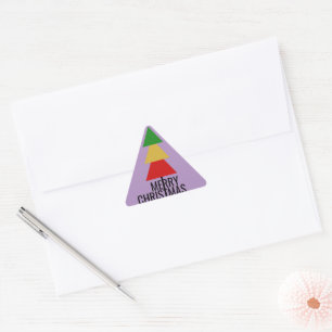 ADESIVO TRIANGULAR TRIÂNGULOS COLORIDOS DE PEQUENA DIMENSÃO XMAS ÁRVO