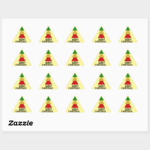 ADESIVO TRIANGULAR TRIÂNGULOS COLORIDOS DE PEQUENA DIMENSÃO XMAS ÁRVO