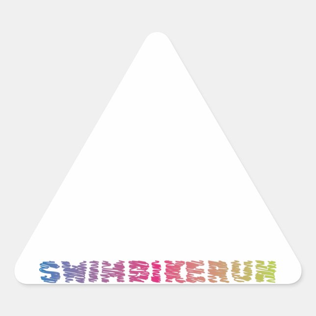 Adesivo Triangular Triathlon legal design (Frente)