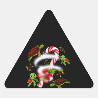 Adesivo Triangular Turtle Gift | Doces de Tartaruga Doce Natal