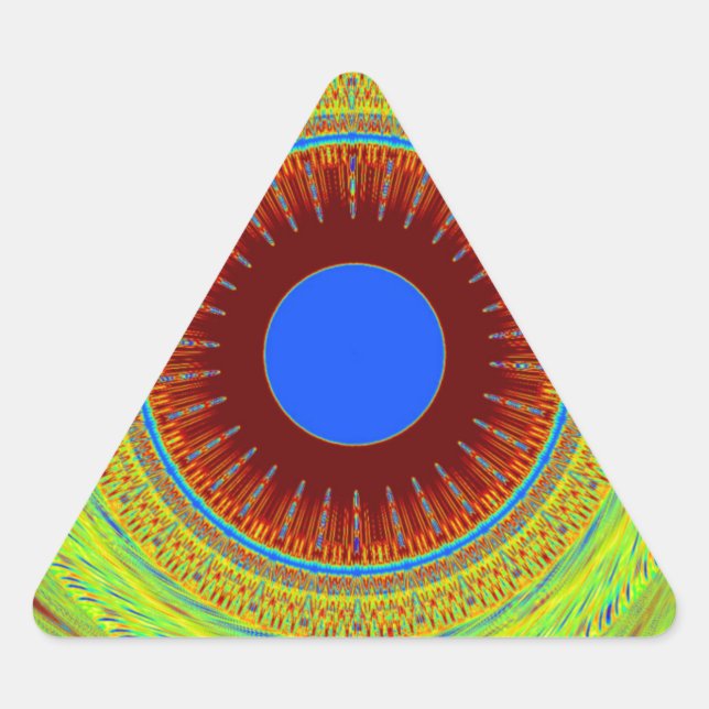 Adesivo Triangular Um dia agradável e uma noite melhor (Frente)