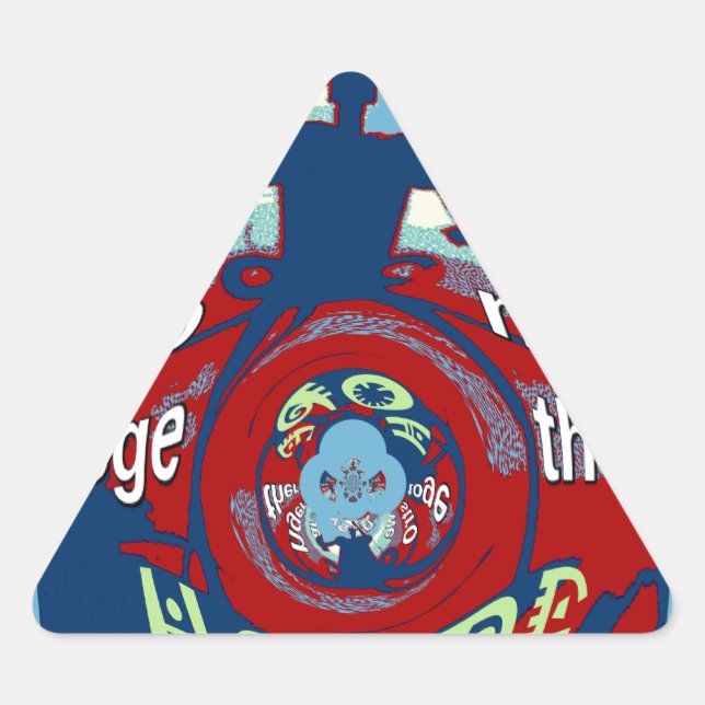 Adesivo Triangular Unidos na Esperança: Mais Fortes Juntos - Impressã (Frente)